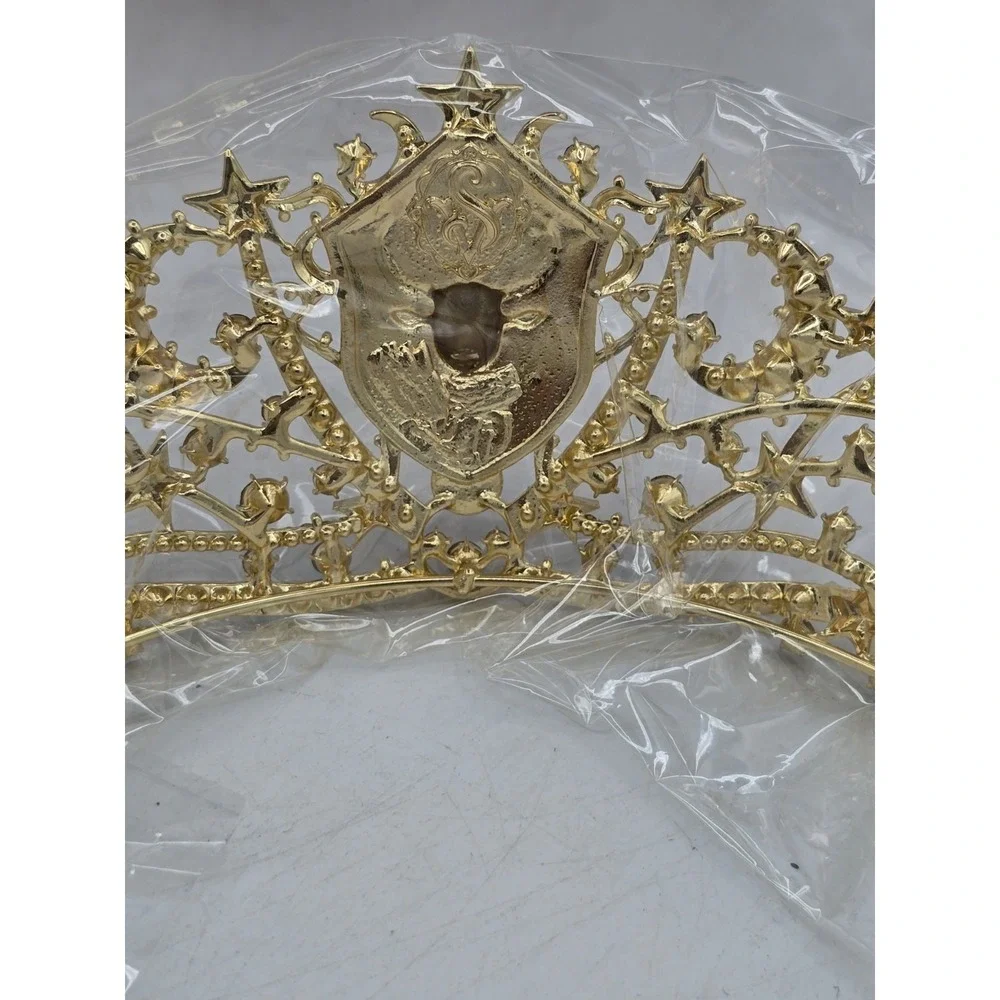 NEW SWEETV Zodiac Crown/Tiara - Gold/Silver/Aqua/Blue - Symbol‎ Taurus